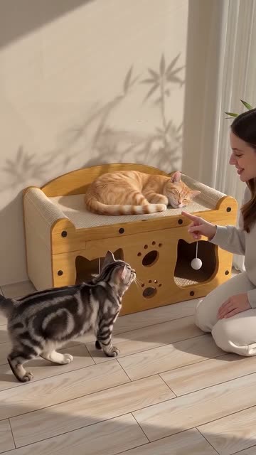 猫窝商品带货视频画面